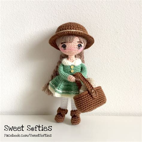 Mori Kei Anime Girl Amigurumi Crochet Doll - Sweet Softies