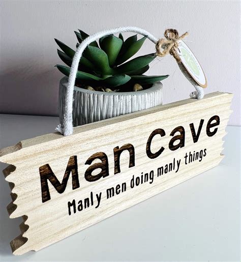 Man Cave Rustic Wooden Sign - The Market Co