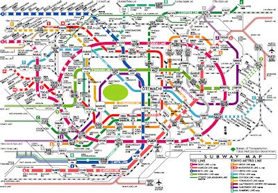 Complete Tokyo Subway Map for Travelers | Tokyo City Japan Airport ...