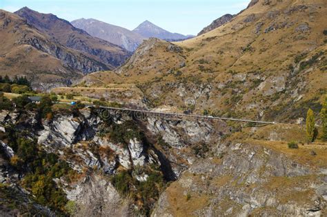 Long Bridge at Skippers Canyon Road , Queenstown, New Zealand Stock Image - Image of cold ...