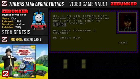 🏆 Thomas The Tank Engine (Sega Genesis) - Full Play-Through - Video Game Vault (VGV) : ZeBunker ...