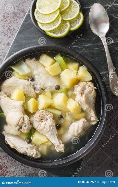 Bahamian Chicken Souse is a Poultry Dish Made with Chicken Wings, Onions, Potatoes, Celery, Lime ...