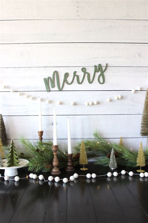 Merry Sign // Wood Merry Sign //christmas Decor // Holiday - Etsy