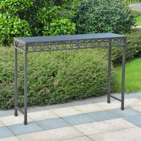 Outdoor Console Table Metal - Shop metal console table at horchow, and browse our fantastic ...