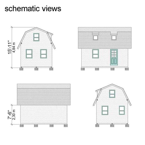 Gambrel Roof House Plans | Tiny House Decor