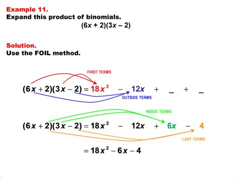 Math Example--Quadratics--The FOIL Method: Example 11 | Media4Math