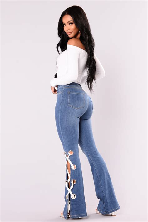 Ring My Bell Bottom Jeans - Medium