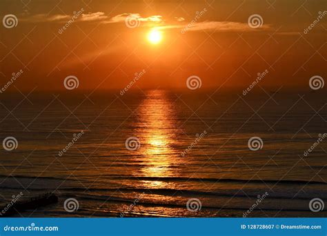 Sunrise Over the Indian Ocean Stock Image - Image of indian, beach ...