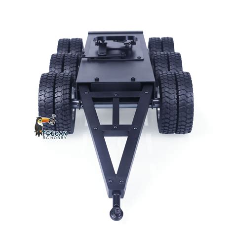 Metal 3 Axles Trailer with Fifth-wheel Traction for 1/14 RC Tractor Tr – TOUCAN RC HOBBY