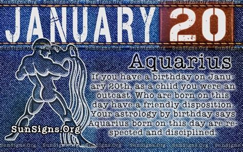 January 20 Horoscope Birthday Personality | SunSigns.Org