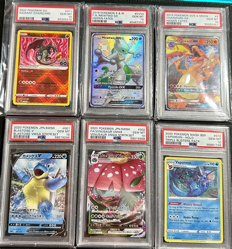 PSA 10 Graded Pokemon Card 5 Ultra Rare Pokémon Cards - Etsy