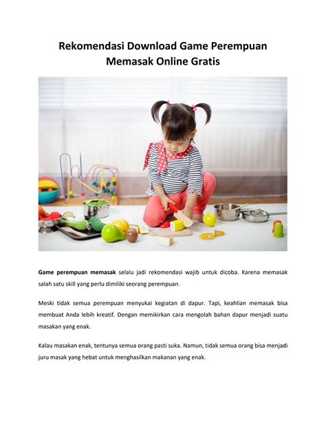 Rekomendasi Download Game Perempuan Memasak Online Gratis by kitabrumus - Issuu