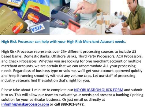 High risk credit card processing