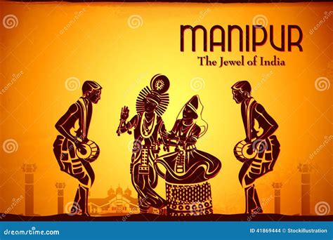 Culture Of Manipur Stock Illustration - Image: 41869444