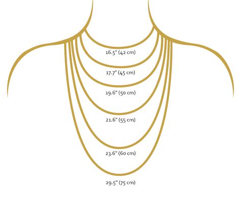 Necklace Size Guide - Rafael Jewelry Designer