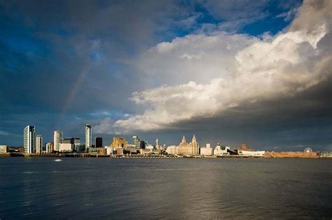 Rainbow over Liverpool skyline - Pete Carr Photo