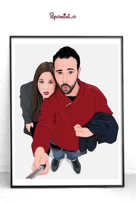 Retrato de pareja. Ilustración personalizada. A partir de una o varias fotos hacemos el montaje ...