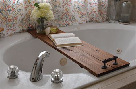 Large Bath Caddy/Large Bathtub Caddy/Rustic Bath Tray/Rustic Bathtub ...