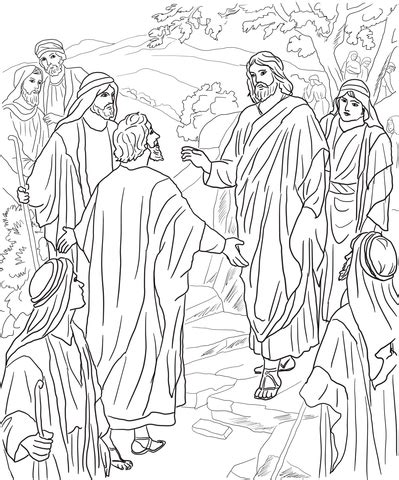 Peter's Confession of Christ coloring page | SuperColoring.com