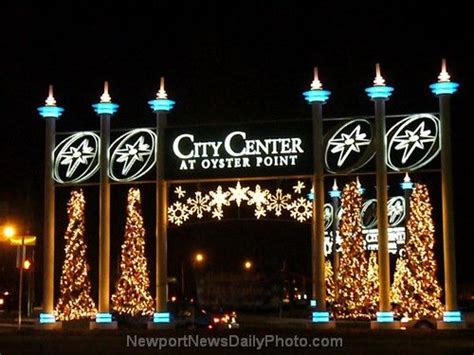 Holiday Dazzle Newport News VA | ... Oyster Point from Jefferson Avenue, decorated for the ...