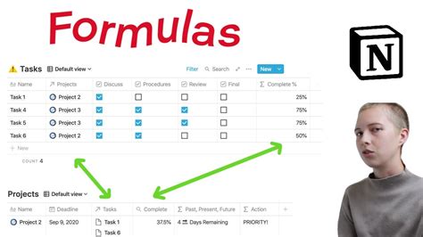 How To Use Notion Formulas | Ep. 1: Project Management (Days Remaining To Deadline) - YouTube