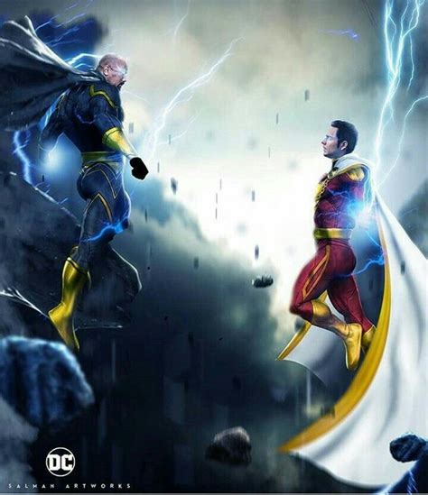 Black Adam vs Shazam by Bosslogic | Captain marvel shazam, Marvel dc comics, Shazam