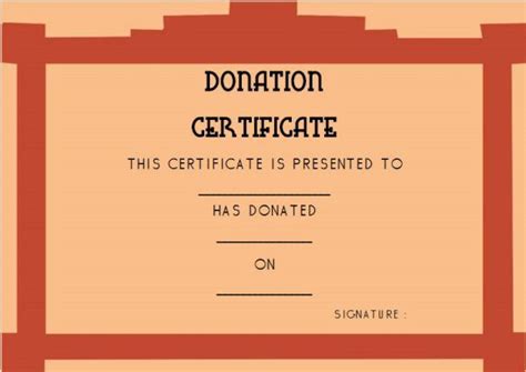 Donation Gift Certificate Template Collection