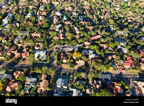 Aerial view of Johannesburg housing suburbs.Johannesburg.South Africa Stock Photo, Royalty Free ...