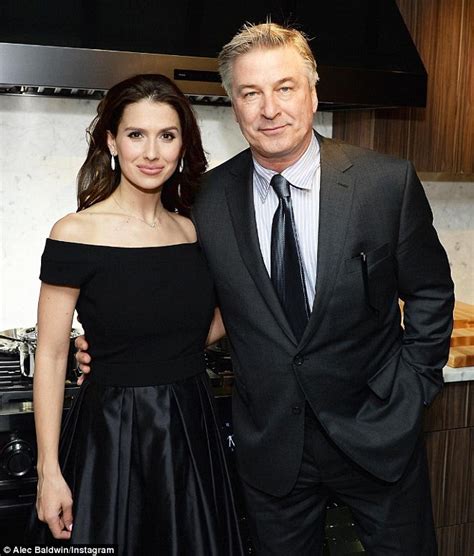 Alec Baldwin, 58, poses with wife Hilaria, 33, in black - WSTale.com