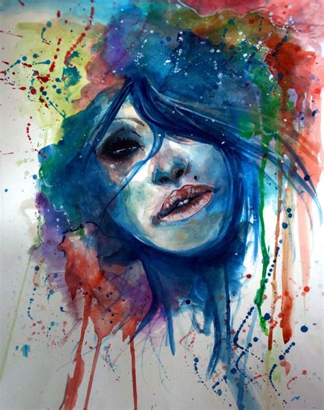 √ Abstract Watercolor Art Girl - Popular Century