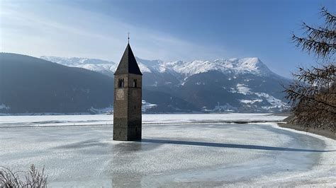 Reschensee Frozen Lake Winter - Free photo on Pixabay - Pixabay