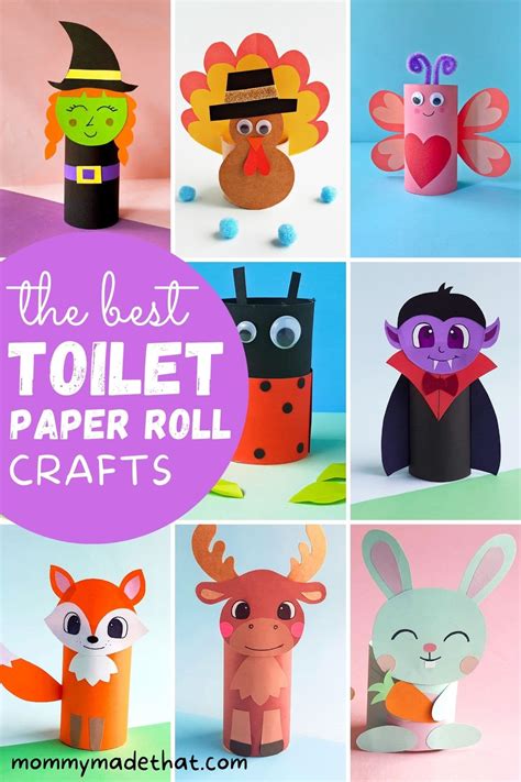 The Cutest Toilet Paper Roll Crafts for Kids!