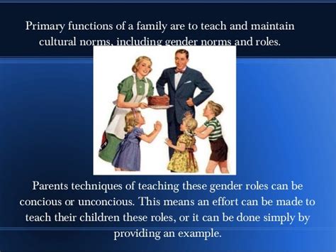 Gender roles in families