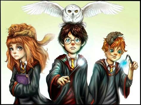 Fanart Golden Trio | Harry Potter Amino