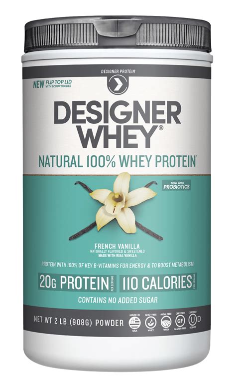 Designer Protein 100% Whey Protein Powder, French Vanilla, 20g Protein ...