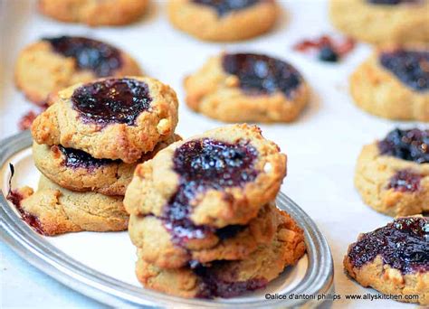 peanut butter & jam cookies | Ally's Kitchen