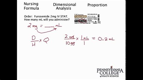 Dose Conversion #1 - mg to mL Using Label - YouTube