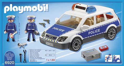 Playmobil City Action 6920 Police Car with Light and Sound Effects for ...