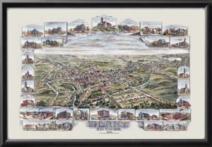 Derry NH 1898 Restored Map | Vintage City Maps