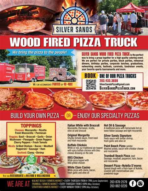 Pizza Truck Catering CT, Rent a Pizza Truck in CT, Food Truck Catering in CT — Silver Sands ...