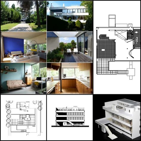 【Famous Architecture Project】Le Corbusier Villa Stein-CAD Drawings