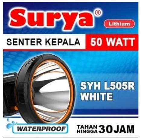 Jual Senter Kepala Anti Air 50 Watt Tahan Nyala 30 Jam di Lapak utamamega | Bukalapak