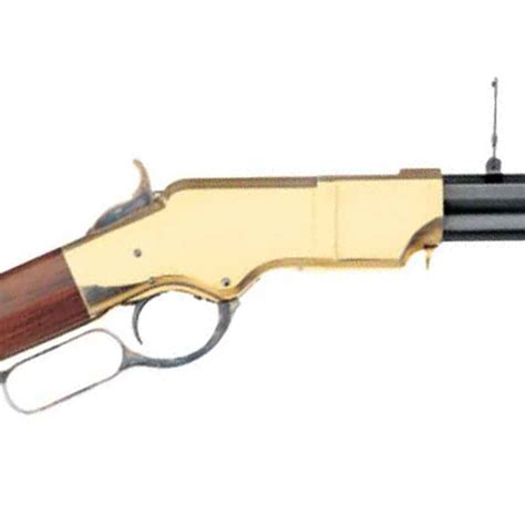 Uberti 1860 Henry Trapper Brass Lever Action Rifle - 45 (Long) Colt ...