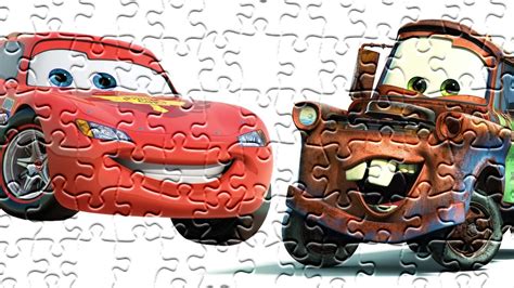 Lightning Mcqueen and Mater Puzzle Games! - YouTube