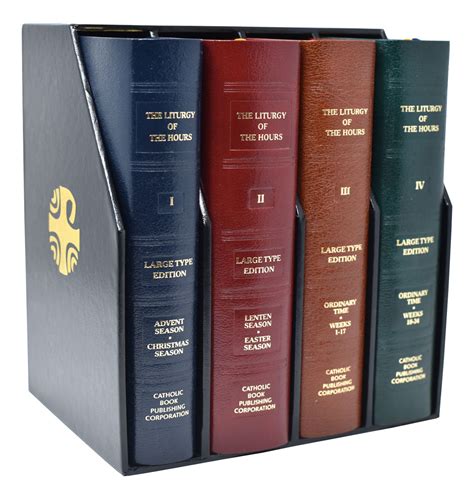 Catholic Book Publishing - Liturgy Of The Hours (Set Of 4) Large Type Leather