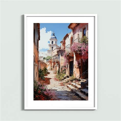 Cityscape Elegance: Abstract Canvas Depicting A Beautiful European ...