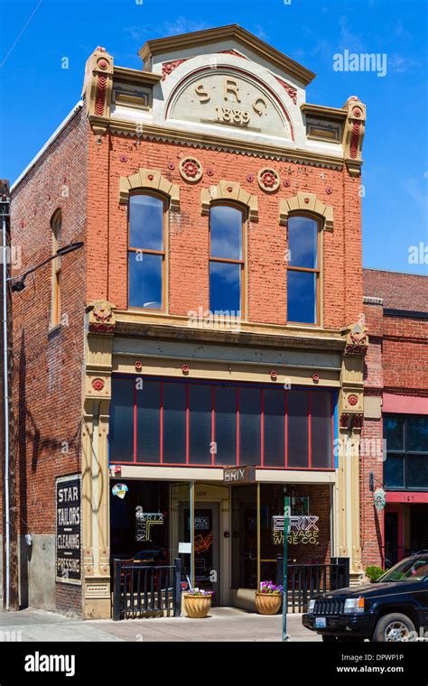 An old 19thC brick building in historic downtown Ellensburg Stock Photo: 65719634 - Alamy