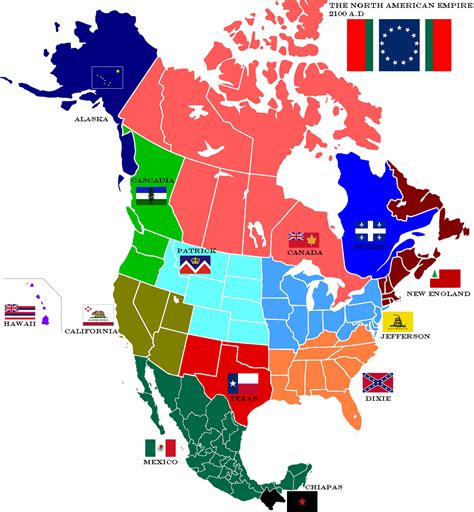 Map of North American Empire by ~lamnay on deviantART | Map, Alternate ...