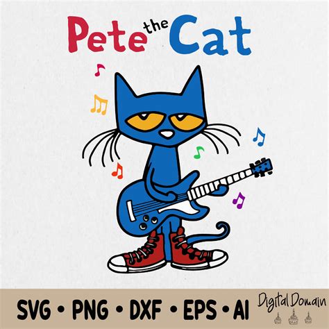 Pete The Cat Boy Svg, Pete The Cat Svg, Pete The Cat Bday Pa | Inspire Uplift