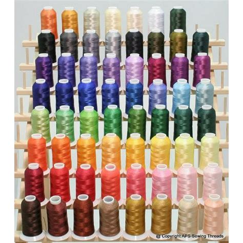 New 63 Brother Colors Embroidery Thread Set 1100yards 40wt Polyester Threads ThreadNanny Brand ...